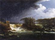 Carl Johan Fahlcrantz Vattenfall,Alvkarleby oil on canvas